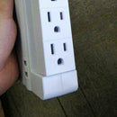 Multi Plugs Socket Shelf 8 Port Surge Protector 6 Wall USB Extenders 2 Outl X4Q3
