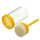2X(Plastic Queen Bee Marking Cage Marker Bottle W/ Plunger Beekeeping Equip