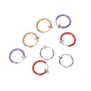 Sier 12MM Clip on Hoop Nose Lip Ear Ring stud  earrings NO-PIERCING
