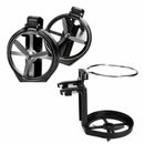 2 Pcs Cup Holder Black Multi-Function Fan With Air Outlet Foldable