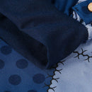 Women Casual Print Patchwork Pants Wide Leg Pants Loose Pocket Button Harem