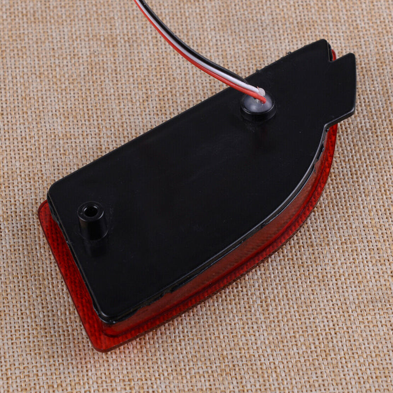 2x L+R Rear Bumper Reflector Lens Brake Light Fit For Mazda 3 Axela Hatchback