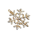 Large Snowflake Barrette Clip Hairpin Wedding Charm Enamel Hair Accessories