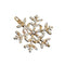 Large Snowflake Barrette Clip Hairpin Wedding Charm Enamel Hair Accessories