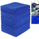 50X Microfiber Cleaning Cloth Blue Towel Set for Car Polishing Auto Det 30x P2K7