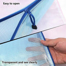 A4 Plastic File Document Folders Bags with Zipper W5Z3
