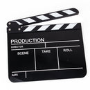 Acrylic Clapperboard TV Film Movie Slate Director Action Accessory Black Stripe