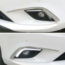 Fit For Atenza M6 Gj Chrome 2017 Front Fog Light Lamp Cover Eyebrow Eyelid