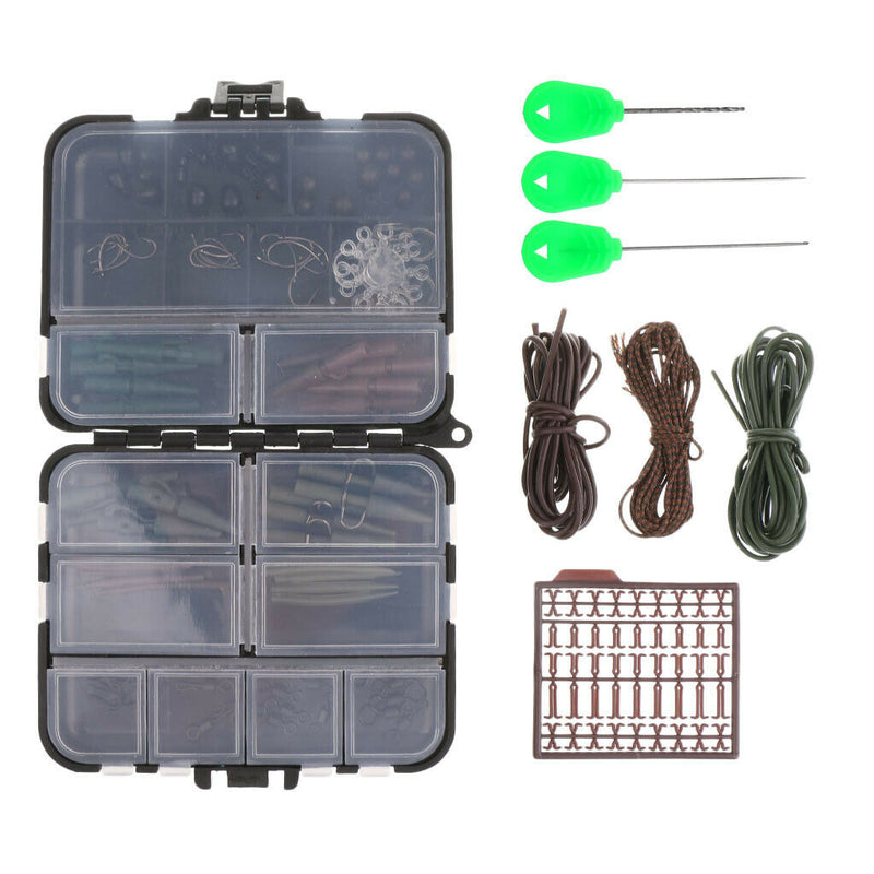 Carp Fishing Tackle Kit Box Fishing Accessories Tackle Box Kit with Hooks