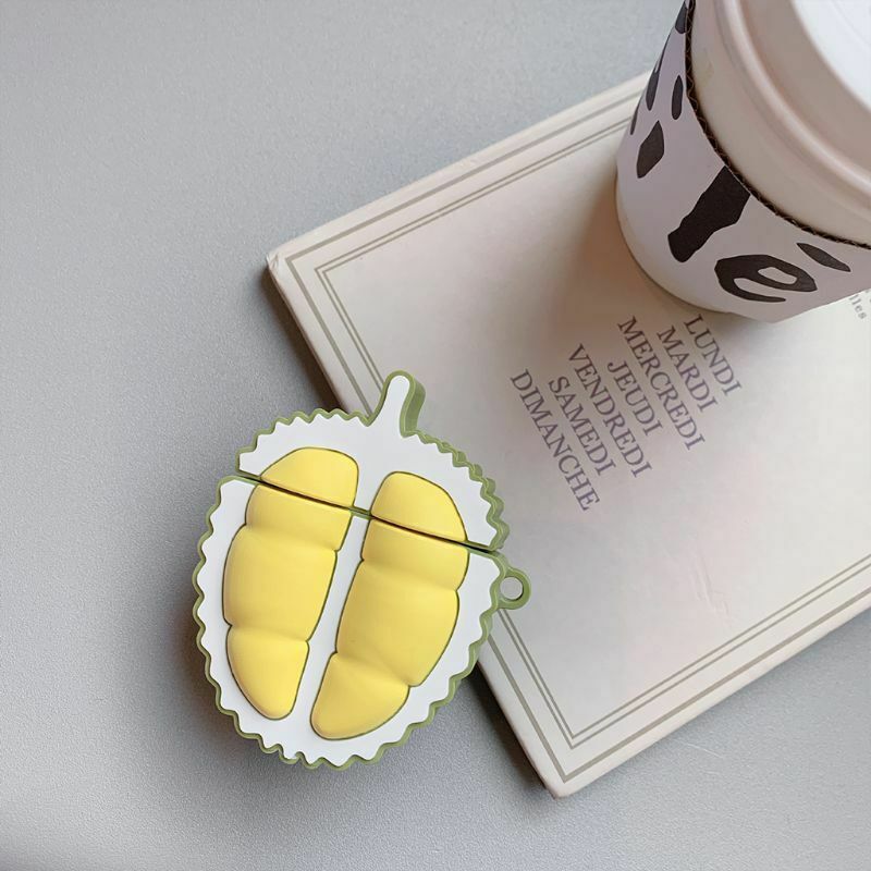 Soft Silicone Durian Fruit Pattern Protective Case Shockproof Cover for Airpods