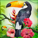 5D Full Round Drill Diamond Painting DIY Parrot Rhinestone Mosaic Picture
