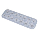 DIY Translucent Rings Shape Silicone Mold Jewelry Casting Mold 7 Different Sizes