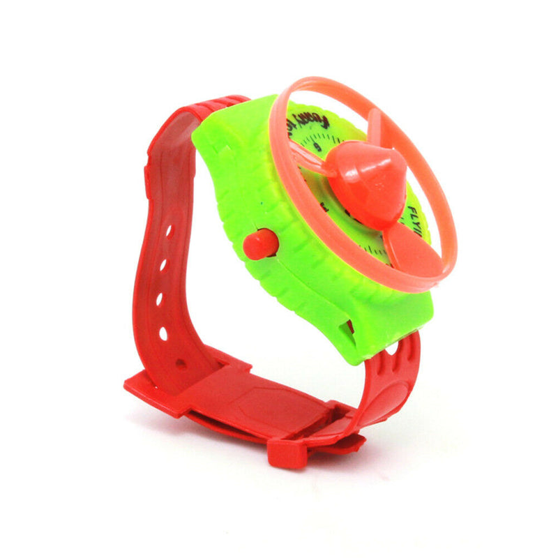 Funny Toys Flying Saucer Plastic Watch Toys Spinning Top Creative Gift Game T FT