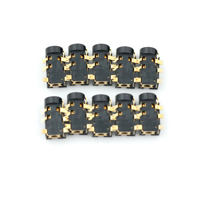 10PCS 2.5mm Female Audio Connector 6 Pin SMT Stereo Phone Jack PCB PJ242 E*