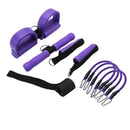 Sowell Red 4 Tubes Sit-Up Pedal Exerciser Foot Bodybuilding Expander Elasti