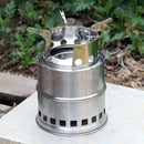 Outdoor Portable Burning Wood Stove Stainless Steel Camping Alcohol Stove