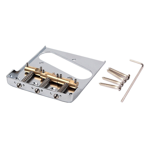 Chrome Bridge Compensated Brass Saddles Cut-Down Sides for TL Electric Guitar