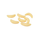 100PCS 2.2cm Maggot Grub Soft Lure Baits Worms Glow Shrimps Fishing LuresSR BX