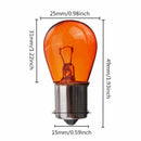 2x Amber Bulb 1156 P21W BA15S 581 CAR SUV Bayonet Base Lamp Turn Signal Light