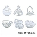 6pcs Carbon Steel Christmas Tree Decor Cutting Dies Stencils For DIY Card