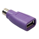 2pcs PS2 Male to USB Female Adapter Computer Mouse Keyboard Converters