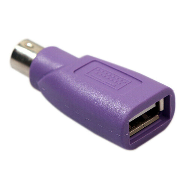2pcs PS2 Male to USB Female Adapter Computer Mouse Keyboard Converters
