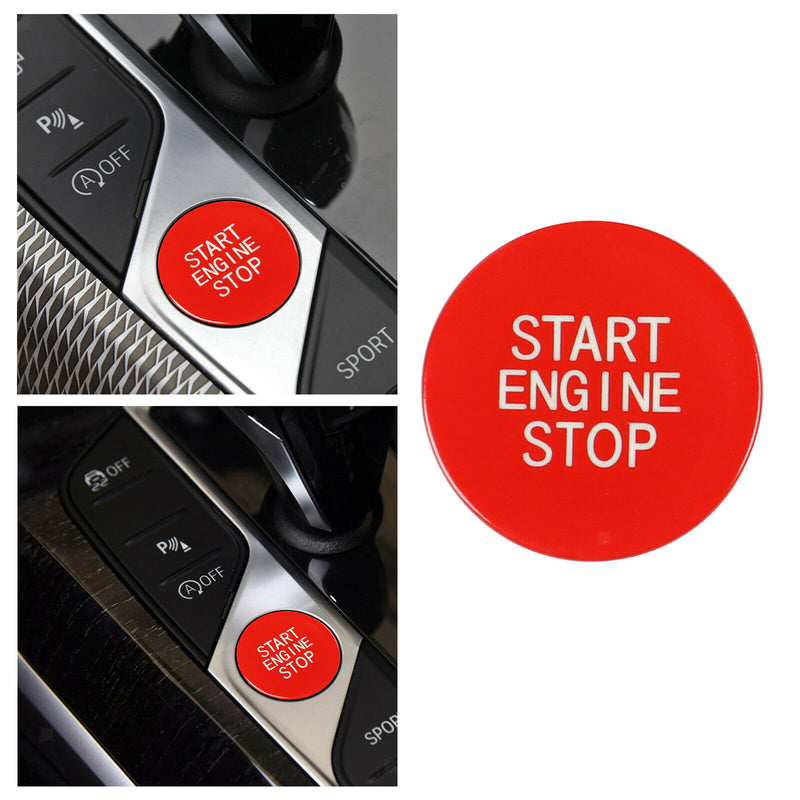 Aluminum Alloy Engine Start Stop Push Button Push Start Button Cap Decoration