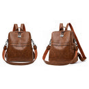 New Soft PU Wild Fashion Lightweight Simple Ladies Large Capacity Backpack