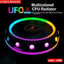RGB CPU Cooler LED Heatsink 3 Pin Intel AMD PC Processor Desktop Cooling FaS.AU
