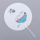 Hand Fan Cute Travel Fan Unicorns cactus cat Shape Cloth Fan Japanese Style