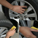 3pcs U Shape Car Tire Waxing Polishing Compound Washing Sponge Cleaning Pad