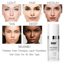 12ml Liquid Foundation Color Changing Makeup Base Nude Cover Concealer W7S5 L0L9