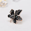 Korean Maple Leaf Pins Brooch Rhinestone Clothes Badge Backpack Accessories A