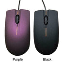 1200DPI Professional Wired Mouse Click Optical USB Frosted Surface Purple B1N1