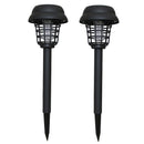 2Pcs Mosquito Repellent Killer Lamp Solar Powered Outdoor Garden Led Light
