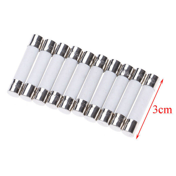 10 Pcs Microwave Ceramic Fuse Electric 20A 250V Home Supplies DIY 6x30mm.ftL Ew