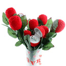 Romantic Red Rose Flower Ring Boxes Earrings Jewelry Gift Box Valentine's  OZ