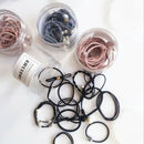 12Pcs/Set Korea Simple Headwear Women Girls Elastic Rubber Hair Ties Access