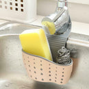Kitchen Sink Sponge Holder Dish Drainer Adjustable Strap Faucet Drain Rack