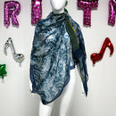 Women Ethnic Lightweight Winter Shawl Blanket Infinity Scarf Floral Printed Wrap