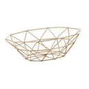 Kitchen Geometric Metal Wire Decorative Storage Display Basket Fruit Bowl S