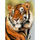 5D DIY Full Round Drill Diamond Painting Tiger Animal Cross Stitch (B1003)