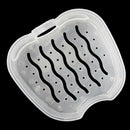 1pc Denture Bath Box Case Dental False Teeth Storage Box Hanging Net Container