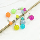 7pcs Glow in the Dark Belly Button Navel Bar Rings Piercing Jewelry Fashion Gift