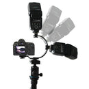 C-Shape Bracket for Flash LED Video Light DC DSLR SLR Camera Mini Camcorder