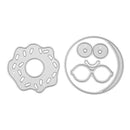 4pcs DIY Doughnut Cutting Dies Stencil Scrapbooking Embossing Paper Craft A