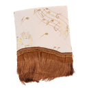 Universal Upright Piano Dustproof Top Cover Cloth with Tassel Decor for Standard