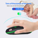 Bluetooth 2.4G Rechargeable Dual Mode Wireless Light Optical Mouse (Black) A