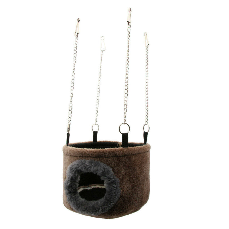 Pet Parrot Macaw Parakeet Lovebird Nest Plush Warm Winter Hammock Bird Hanging