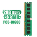 2GB DDR3 PC3-10600 1333MHz 240pin DIMM Desktop PC Memory Strip Ram lot
